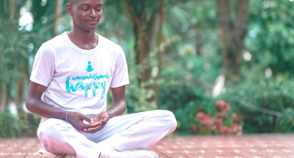 Eddy meditating