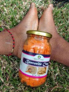 Raw carrot salad in bentonite clay jar Kenya