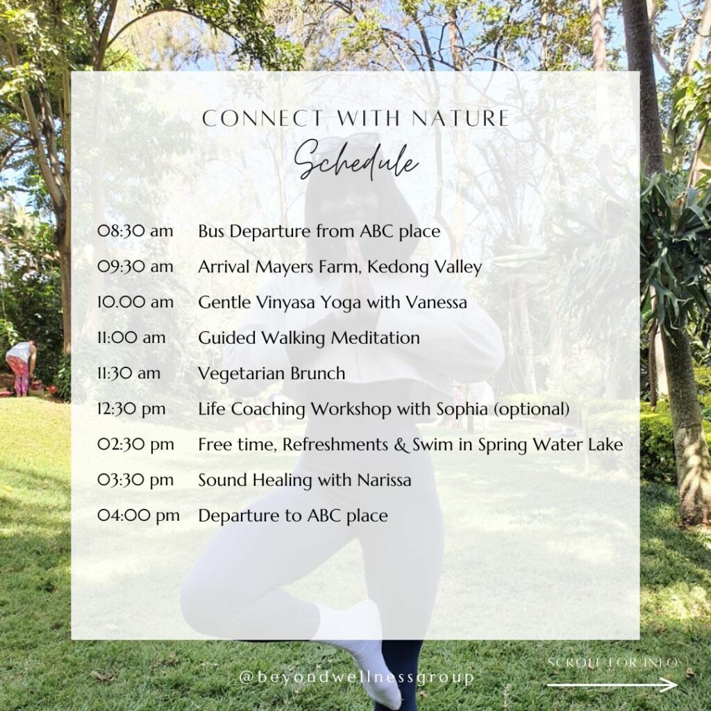 beyond wellness conscious kenya mayers farm yoga meditation sound healing life coaching