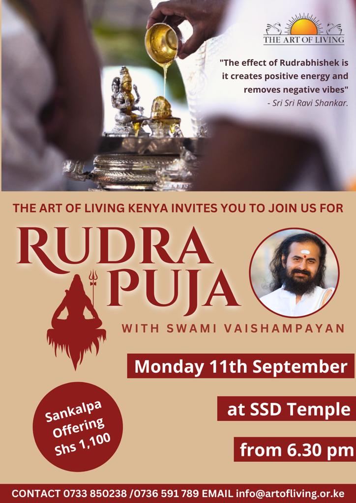 Rugra Puja with Swami Vaishampayan Poster